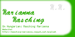 marianna masching business card